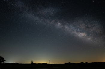 Milky way over Bosque County, Texas