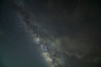 Milky way and clouds